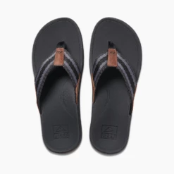 Reef Ortho Coast Woven In Black Sandals