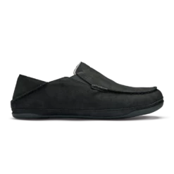 OluKai Kipuka Hulu In Black Slippers