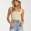 Billabong Check It Crop In Multi Tank Top