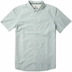 Vissla Code Breaker Eco In Blue Woven Shirt
