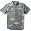 Vissla Waikikooks In Black Woven Shirt
