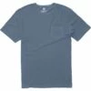 Vissla Vintage Organic Pocket Tee Shirt In Slate (Slt)