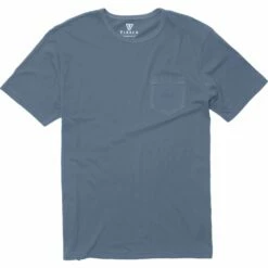 Vissla Vintage Organic Pocket Tee Shirt In Slate (Slt)