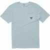 Vissla Established Organic Pocket Tee Shirt In Chambray (Cmb)