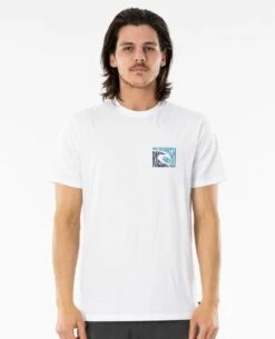 Rip Curl Icon Cutout In White Shirt