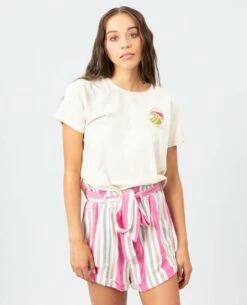 Rip Curl Ridin The Vibes In White Shirt