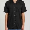 Volcom Deano In Black Woven Shirt