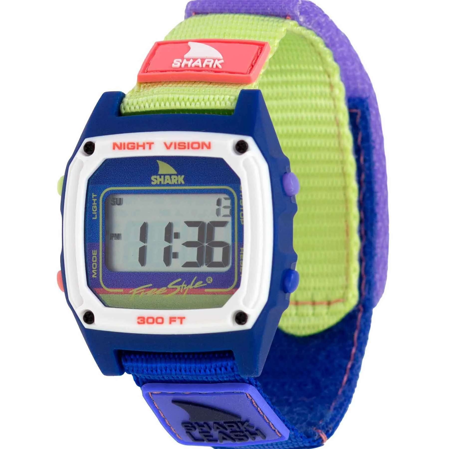 Freestyle Shark Leash Blueberry Lime Watch 1 Freestyle Shark Leash Blueberry Lime Watch