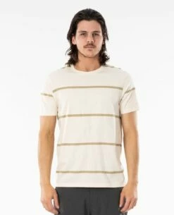 Rip Curl Saltwater Culture Sundown Stripe In Bone 3021 Shirt