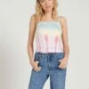Volcom Sure Burt Tie Dye In Multi (Mlt) Tank Top