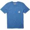 Vissla Flying Scoundrels Pocket Tee Shirt In Blue