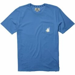 Vissla Flying Scoundrels Pocket Tee Shirt In Blue