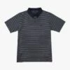 RVCA Cassady Stripe Polo In Navy Blue Marine (Myv)