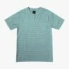 RVCA PTC Texture Stripe In Blue Shirt