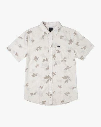 RVCA Endless Seersucker Print In White Woven Shirt 1 RVCA Endless Seersucker Print In White Woven Shirt