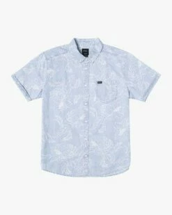 RVCA Hastings Floral In Denim (Den) Woven Shirt