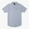 RVCA That'll Do Stretch In Blue Woven Shirt