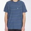 Billabong Die Cut Stripe In Blue Shirt