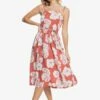 Roxy Nowhere To Hide In Marsala (Mpd6) Dress