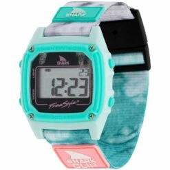 Freestyle Shark Clip Tie Dye Aqua Cloud In Multi Watch