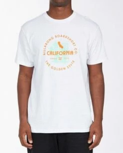 Billabong Seal California In White Shirt