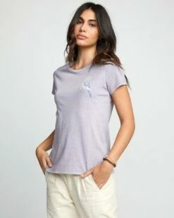 RVCA Neon Parrot In Lilac Shirt