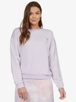 Roxy Surfing By Moonlight In Orchid Petal (Pfj0) Sweatshirt