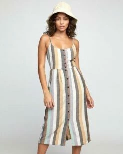 RVCA Taluna In Coffee (Cof) Dress