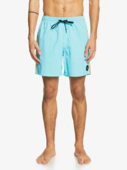 Quiksilver Beach Please 17" Volleys In Blue Boardshort