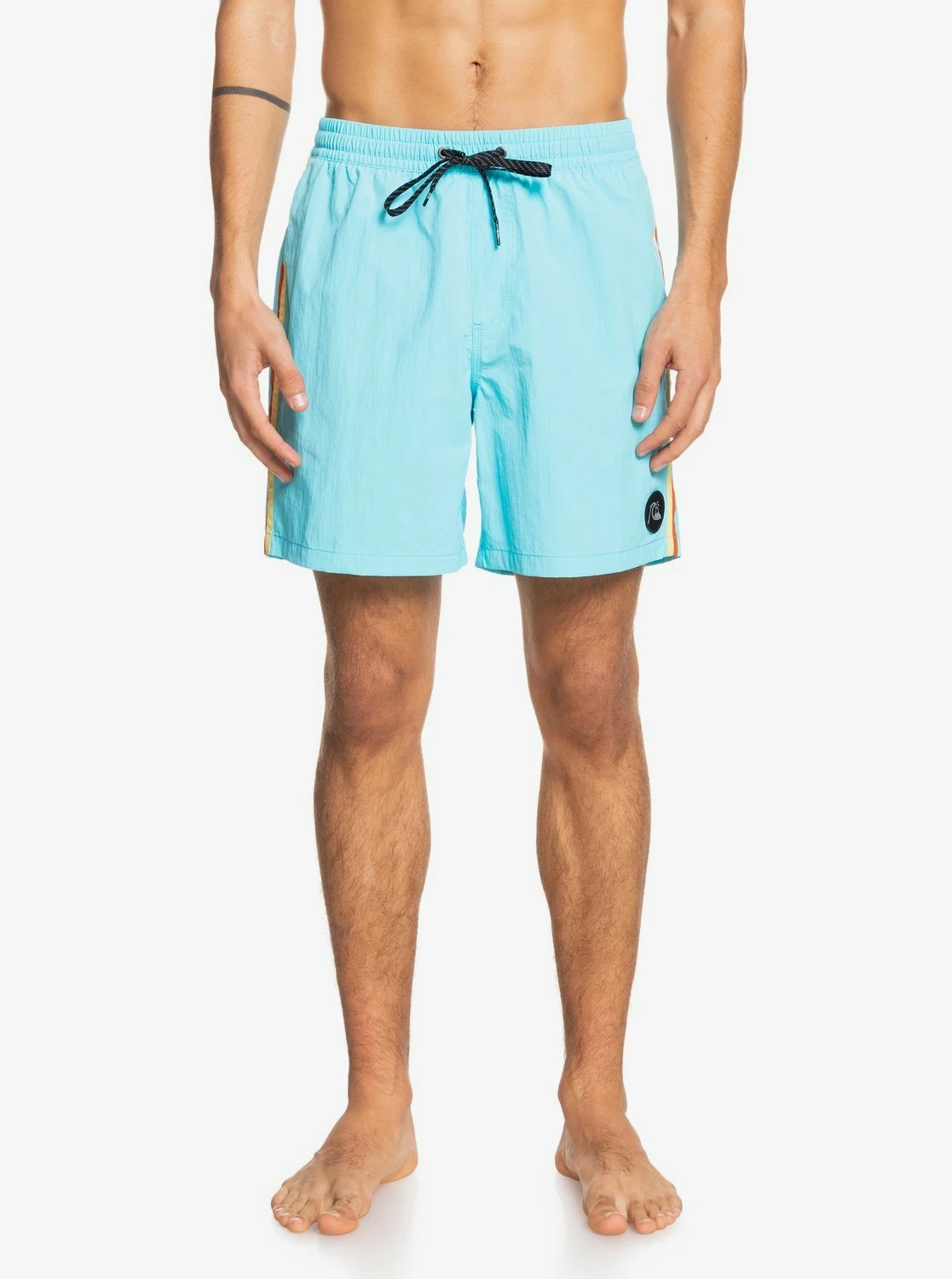 Quiksilver Beach Please 17" Volleys In Blue Boardshort 1 Quiksilver Beach Please 17" Volleys In Blue Boardshort