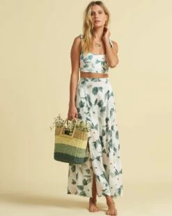 Billabong Salty Blonde Peachy Keen Maxi In Multi Skirt