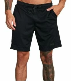 RVCA VA Mesh 17" Sport In Black Shorts