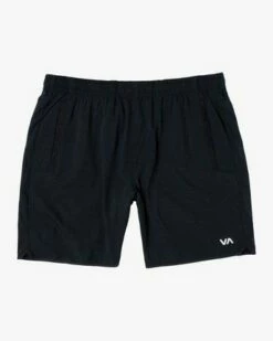 RVCA Yogger Stretch Athletic 17" In Black Shorts