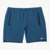 RVCA Yogger Stretch Athletic 17" In Dark Denim (Ddn) Shorts
