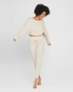 Pillow Talk Pullover DS In Oatmeal Shirt
