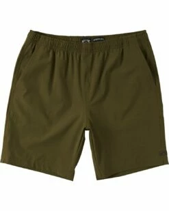 Billabong Transport Elastic In Military (Mil) Shorts