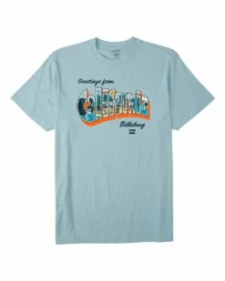 Billabong Greetings California In Blue Shirt