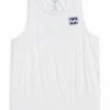 Billabong Crayon Wave In White Tank Top
