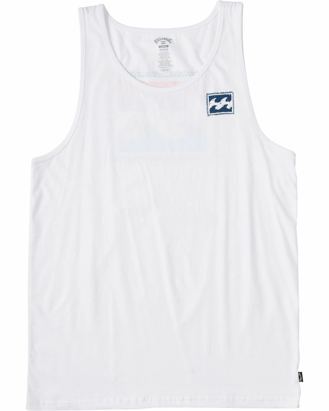 Billabong Crayon Wave In White Tank Top 1 Billabong Crayon Wave In White Tank Top