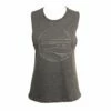 In The Lineup In Charcoal Tank Top