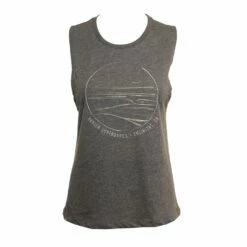 In The Lineup In Charcoal Tank Top