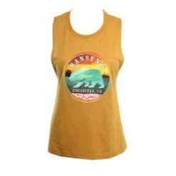Sunset Bear In Gold Tank Top