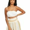 Billabong Tiny Tropics Knit Bralette In Salt Crystal Tank Top