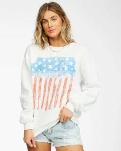 Billabong Best Of Times In Salt Crystal Sweatshirt