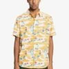Quiksilver Island Hopper In Orange Woven Shirt