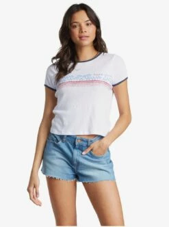 Roxy Americana Stars And Stripes In White Shirt