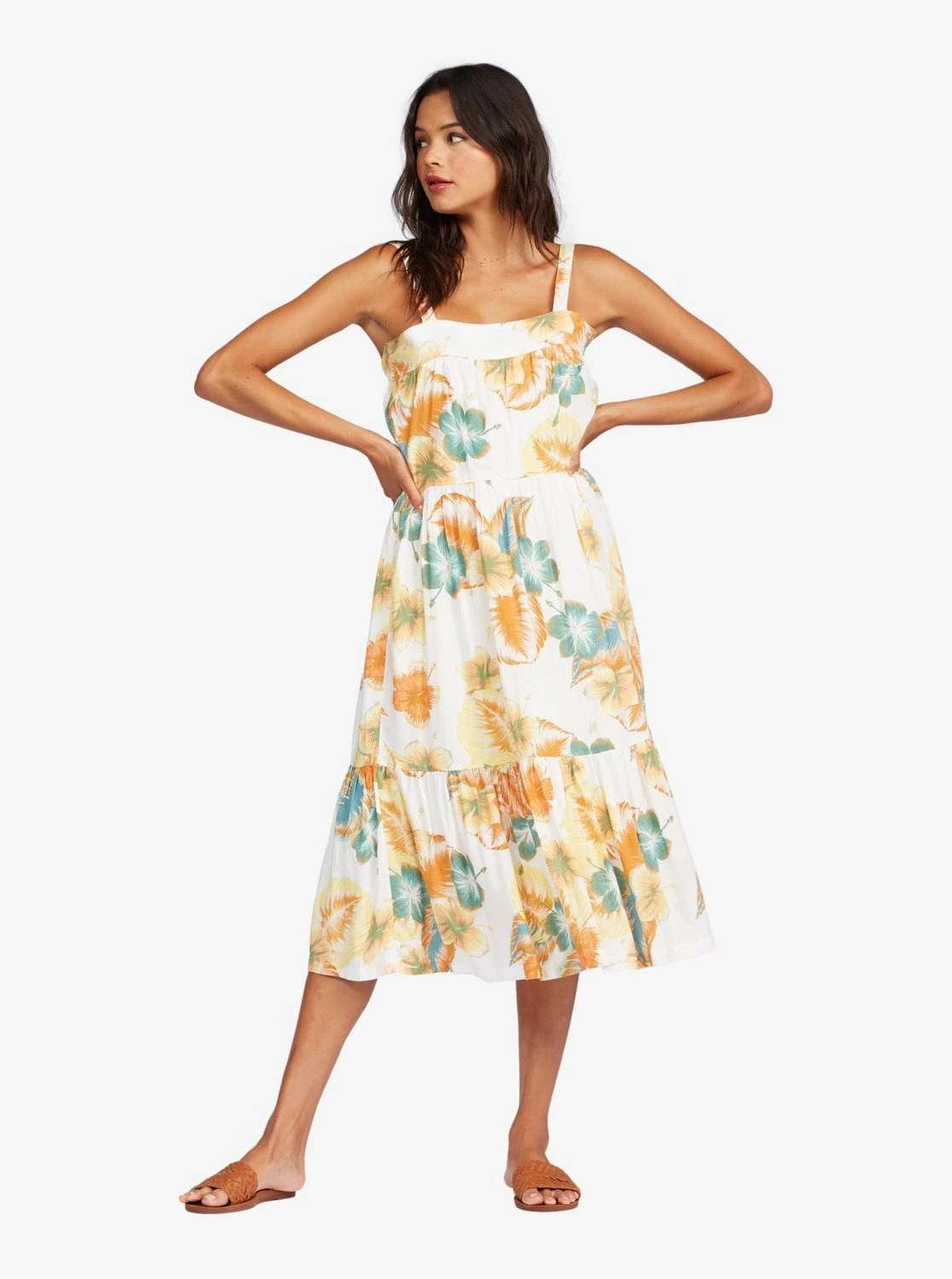 Roxy Think Of Me Midi In White Dress 1 Roxy Think Of Me Midi In White Dress