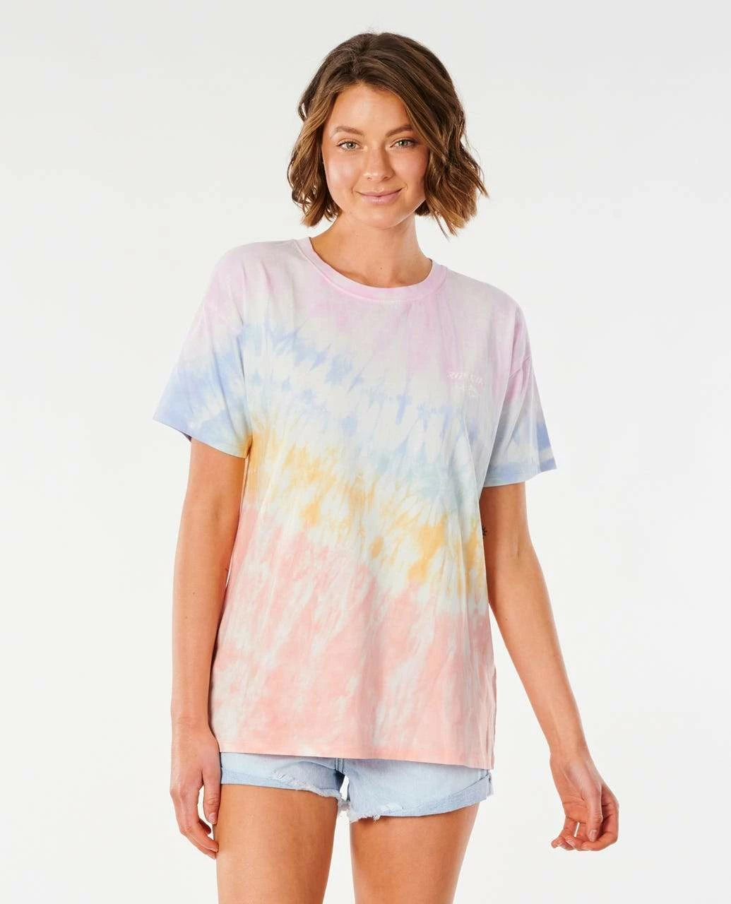 Rip Curl Wipeout Oversize Tee Shirt In Multico 1 Rip Curl Wipeout Oversize Tee Shirt In Multico