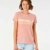 Rip Curl Blossom Stripe In Clay Shirt