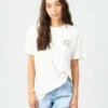 Rip Curl Bloom Oversized Tee Shirt In Bone